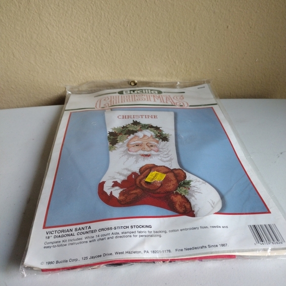 Bucilla Christmas Victorian Santa Stocking Across Stitch Kit #82826 Sewing Craft - Picture 5 of 6